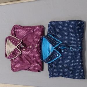 2 G-Mac Men's Polo Shirts* Size Large* Maroon & Blue* 2 Polos*